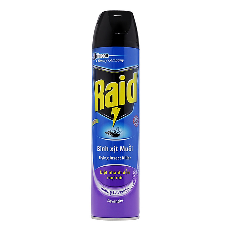 Xịt Muỗi Raid FIK Hương Lavender 600ml