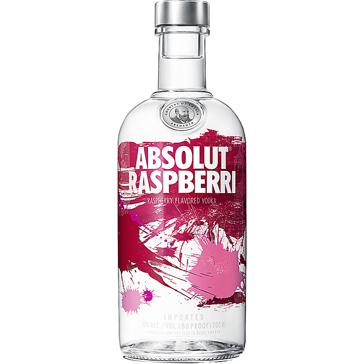 {Freeship 50K} Rượu Vodka Absolut Vị mâm xôi Raspberri 700ml 37% - 39% - Không kèm hộp