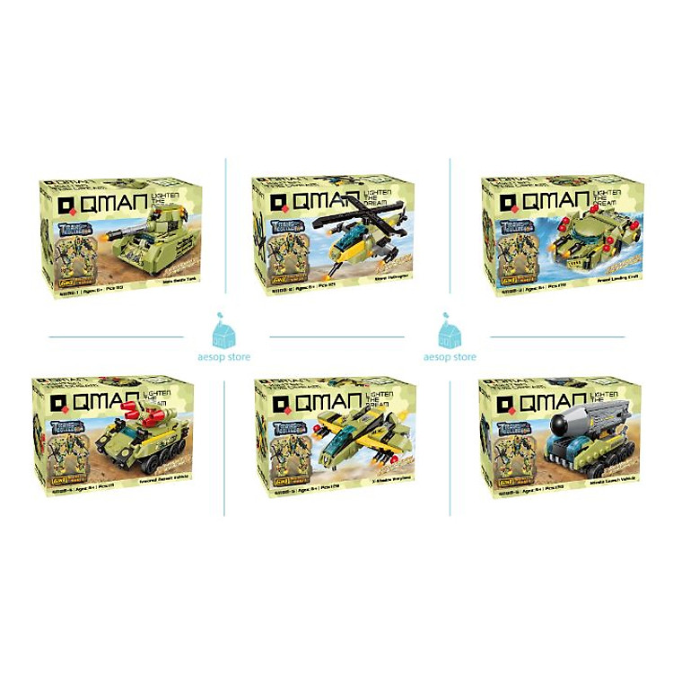 Hộp 6 bộ đồ chơi Robot Qman 41108 Chính hãng Ưu đãi - Hình ảnh 4