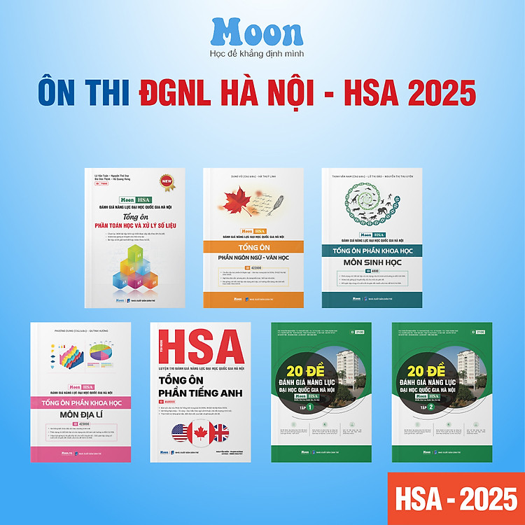 Sách ôn thi đánh giá năng lực Hà Nội – Tổng ôn phần toán học và xử lý số liệu