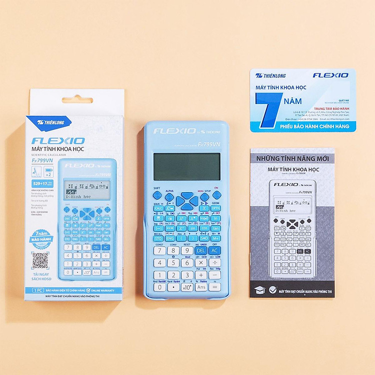 Máy Tính Khoa Học Flexio - Thiên Long Fx799VN (Màu Xanh Dương) - Ảnh 2