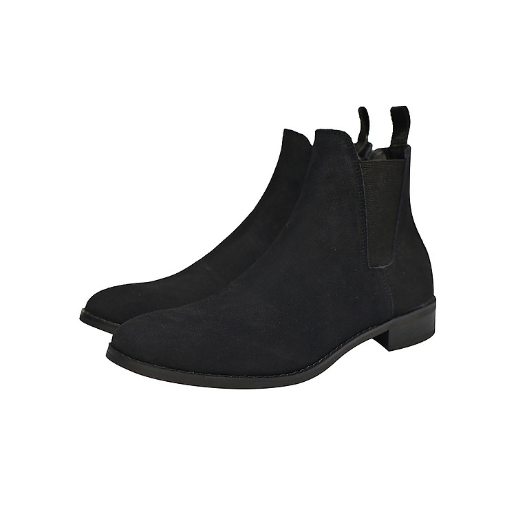 Giày Chelsea boot nam màu đen da lộn Revision 2