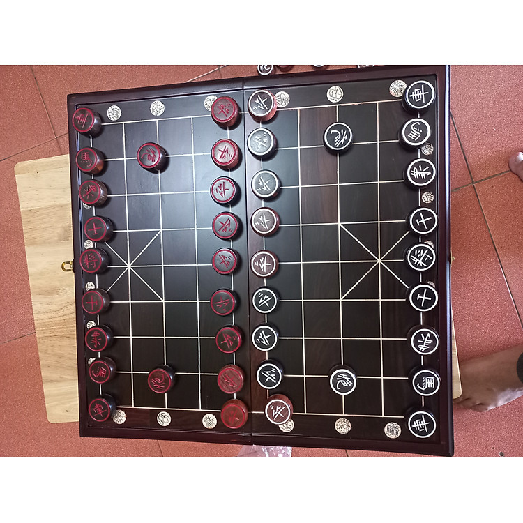 Bàn cờ tướng gỗ trắc 50x50cm Chính hãng Tiết kiệm - Hình ảnh 4