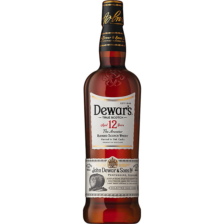 Rượu whisky Dewar's The Ancestor 12 Years Old 750ml 40% có hộp kèm theo
