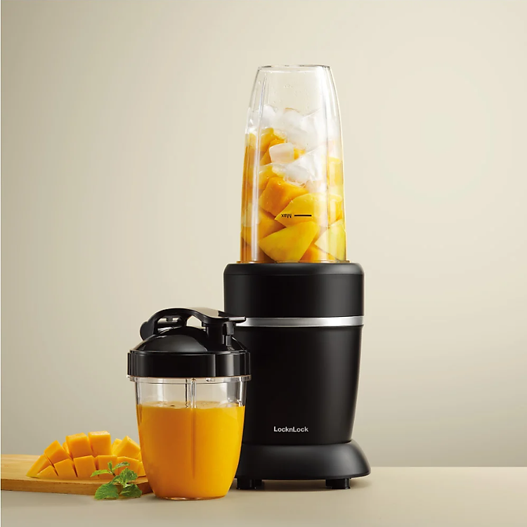 Máy xay sinh tố Locknlock 950ml Duo Turbo Blender- Màu đen - EJM452BLK - Hàng chính hãng