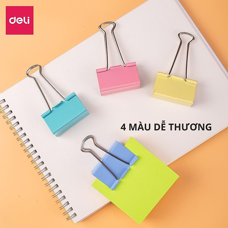 Kẹp bướm Deli (24 chiếc) - Ảnh 3