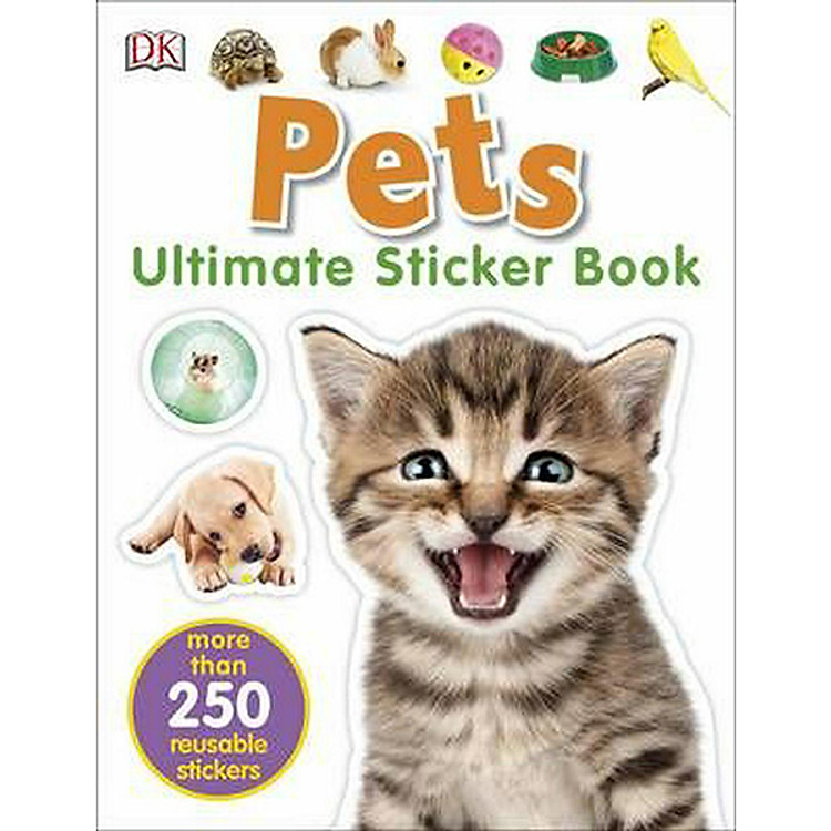 Sách Ultimate Sticker Book Pets