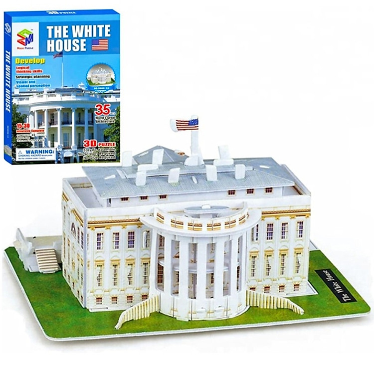 Mô Hình Giấy 3D Magic Puzzle : Nhà Trắng B668-14 (35 Chi Tiết)