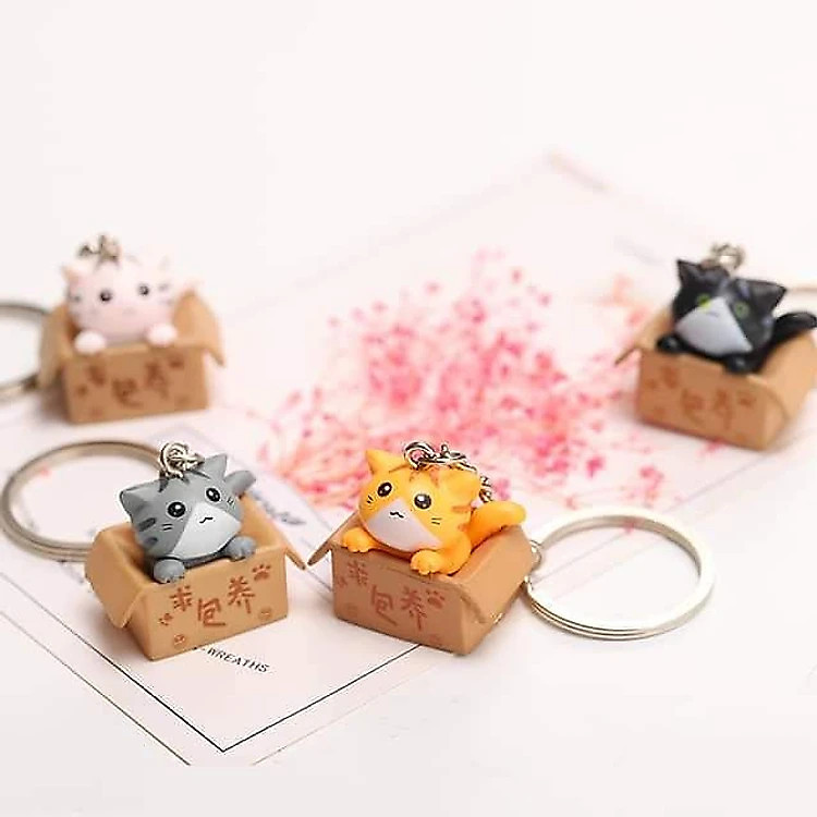 Bộ Móc Khóa Mèo Con Ngồi (3 chiếc) - Ảnh 4