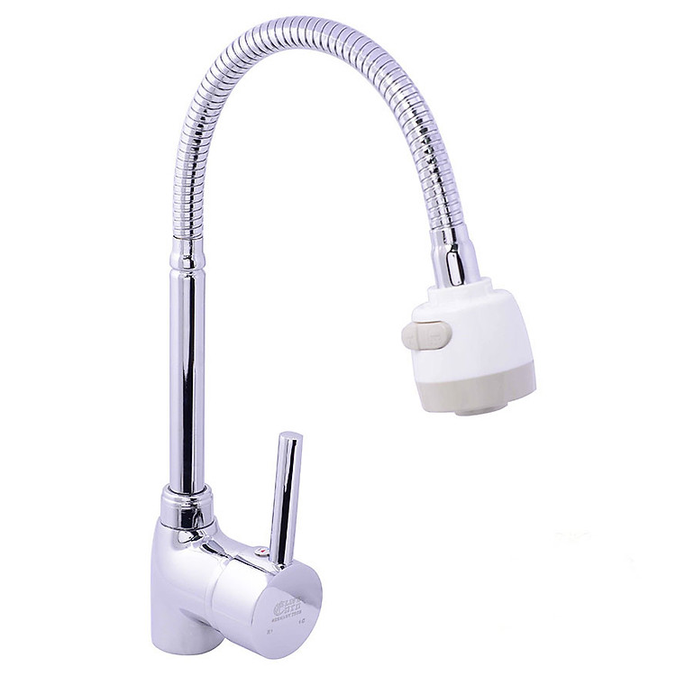 Vòi rửa chén nóng lạnh Eurolife EL-T005 (Trắng bạc)