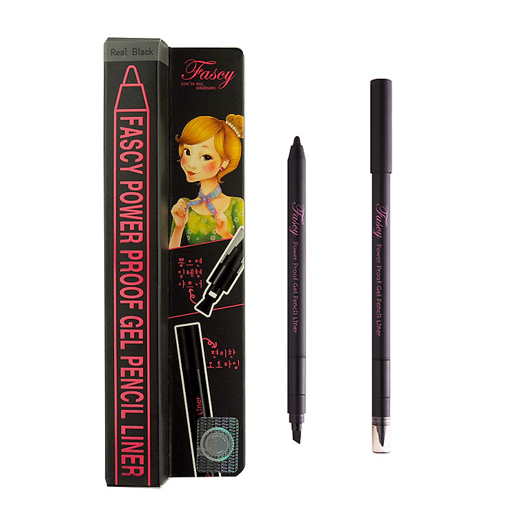 Bút gel kẻ mắt chống nước Fascy Màu đen 0,4g