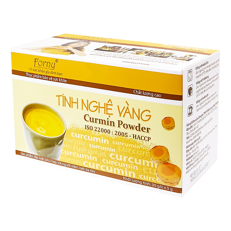 Thực phẩm chức năng Tinh nghệ vàng Forny 150g - Hộp giấy 30 gói x 5g