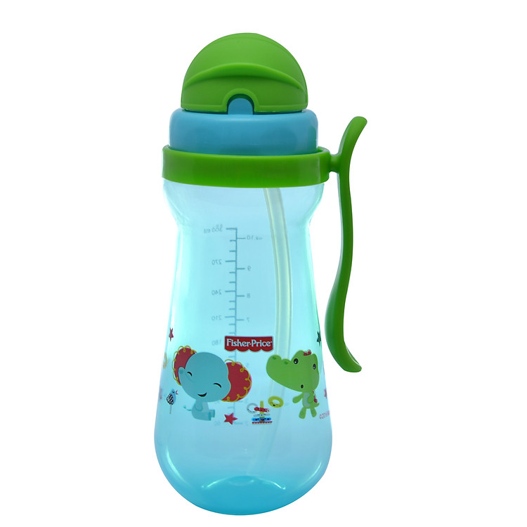 Bình nước ống hút silicone Fisher Price 360ml - Fisher Price.