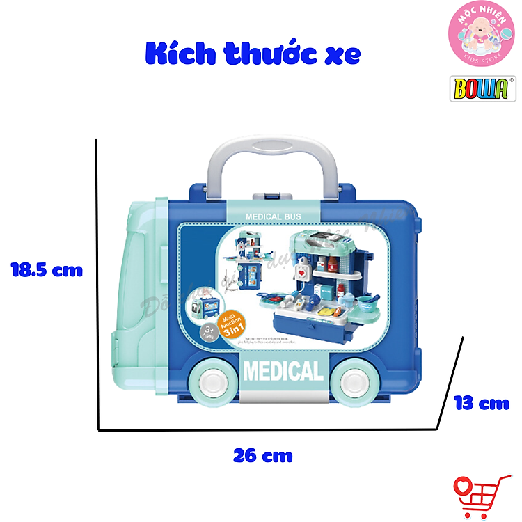 Mua Đồ Chơi Nhập Vai Bác Sỹ BOWA 8074 Chính hãng Giá tốt - Hình ảnh 3