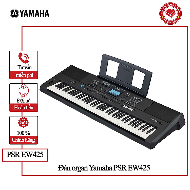 Đàn Organ Yamaha PSR EW425 - Keyboard 76 phím Yamaha EW425 || Hàng chính hãng