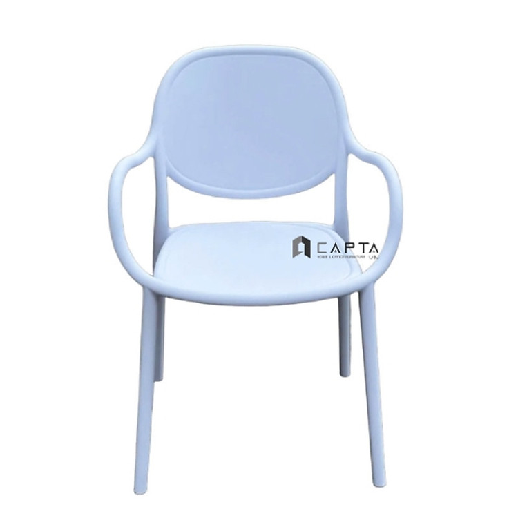 Ghế ăn thân nhựa CC1586-S Nội thất Capta Ghế nhựa PP đúc nguyên khối có tay tựa dùng ngoài trời có mái che hcm