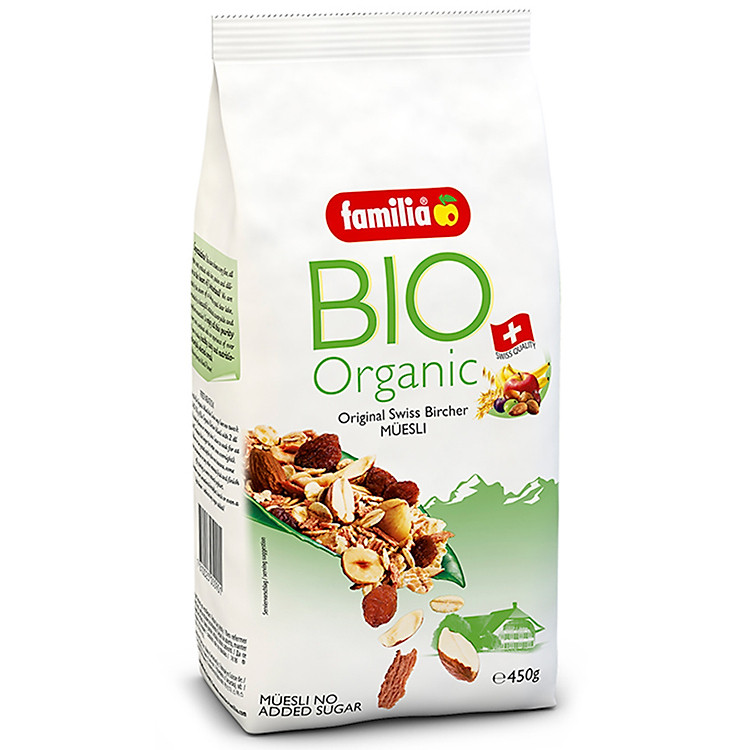 Ngũ Cốc Sạch Hỗn Hợp Các Loại Hạt Original Swiss Bircher Muesli (450g)