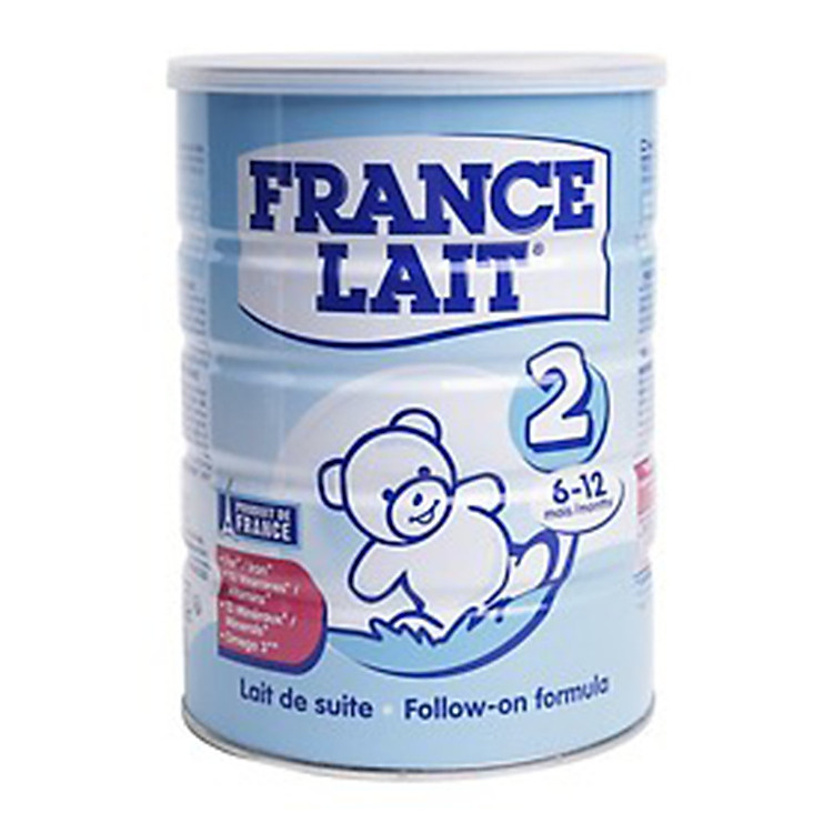 Sữa bột France Lait số 2 (900g) - Dinh dưỡng cho trẻ từ 6 -12 tháng tuổi