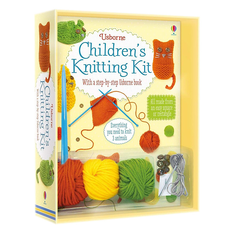 Sách Usborne Children's Knitting Kit