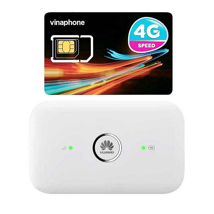 Router wifi 4G Huawei E5573 LTE 150Mbps + Sim 4G Viaphone trọn Gói 12 Tháng | 5.5GB/Tháng - Hàng Chính Hãng