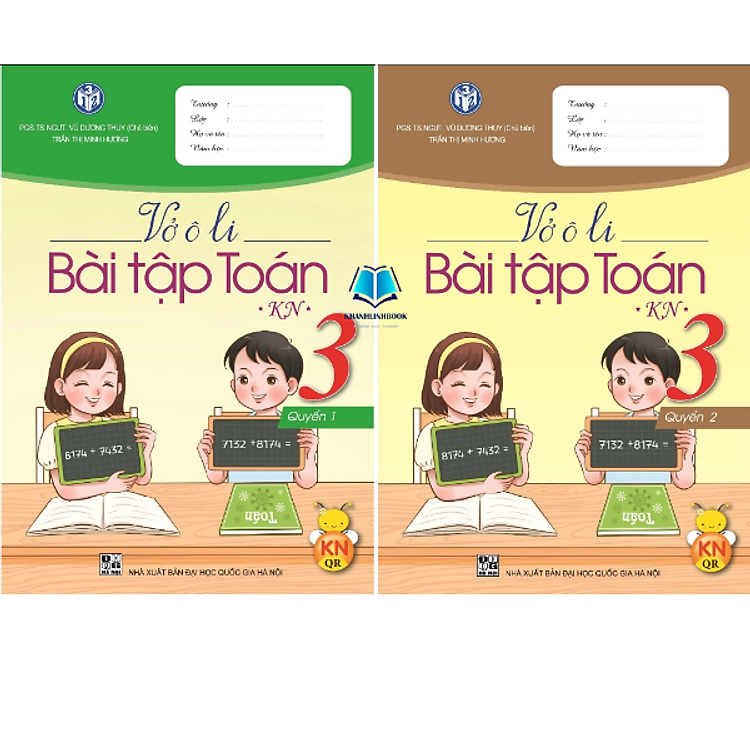 Vở ô li Bài Tập Toán Lớp 3 – Bộ Kết Nối Tri Thức