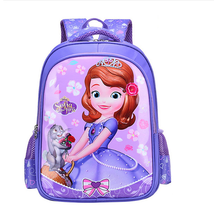 Balo bé gái Sofia Tím cấp 1
