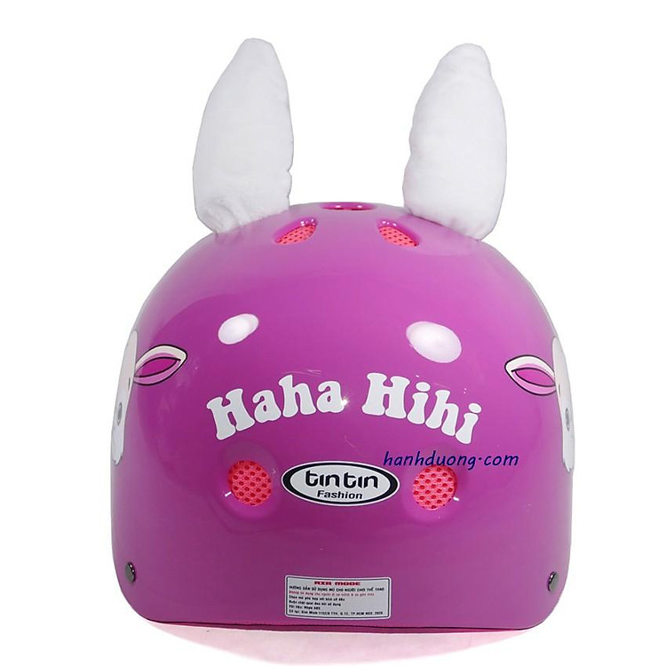Nón bảo hiểm trẻ em hình thỏ hồng Chính hãng Ưu đãi - Hình ảnh 4