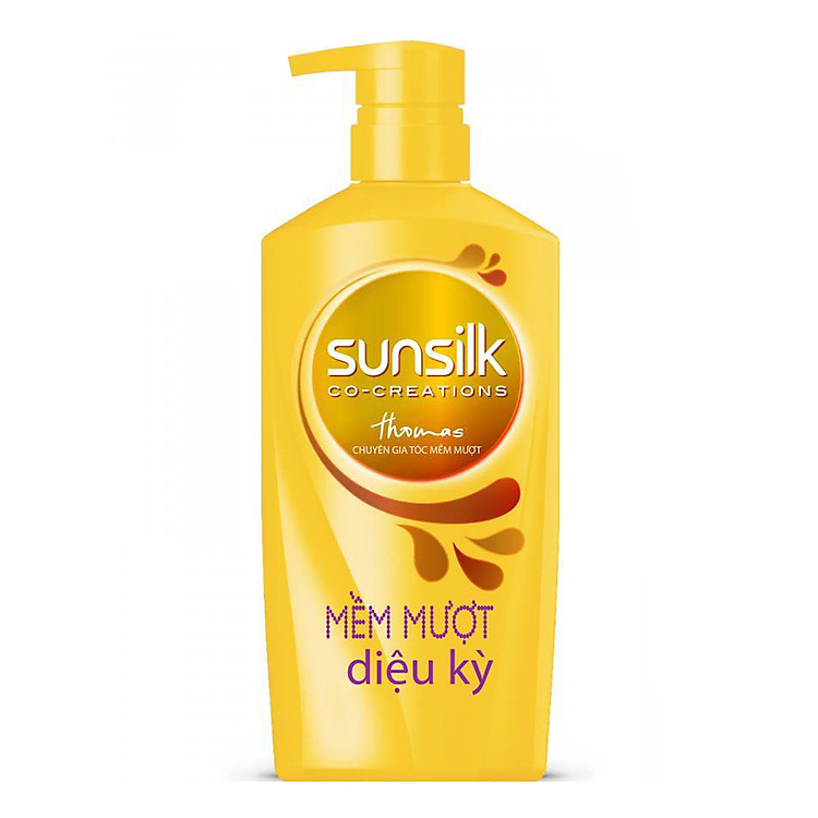 Dầu gội Sunsilk Mềm Mượt Diệu Kỳ 900gr dành cho tóc khô xơ với tinh dầu Argan hiện đại