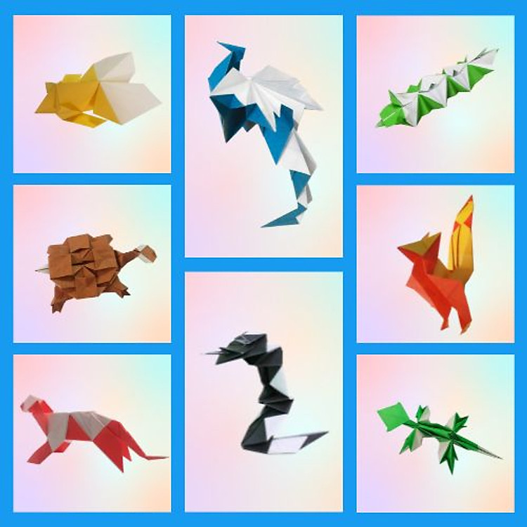 Nghệ thuật Gấp giấy Cổ điển - Mẫu gấp Con vật Cơ bản - Ảnh 5