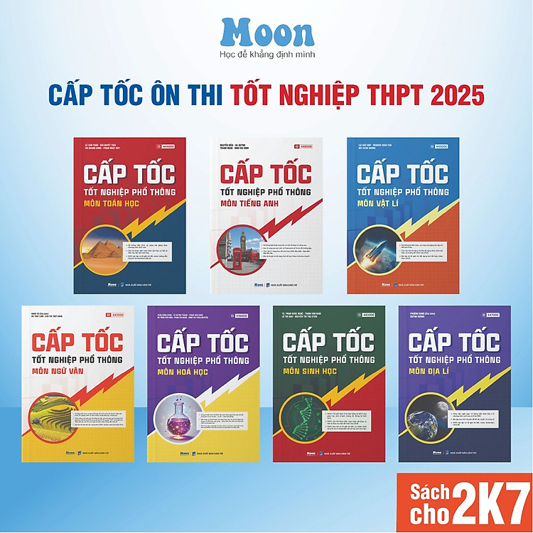 Tổng ôn cấp tốc Toán, Lý, Hoá, Anh 12