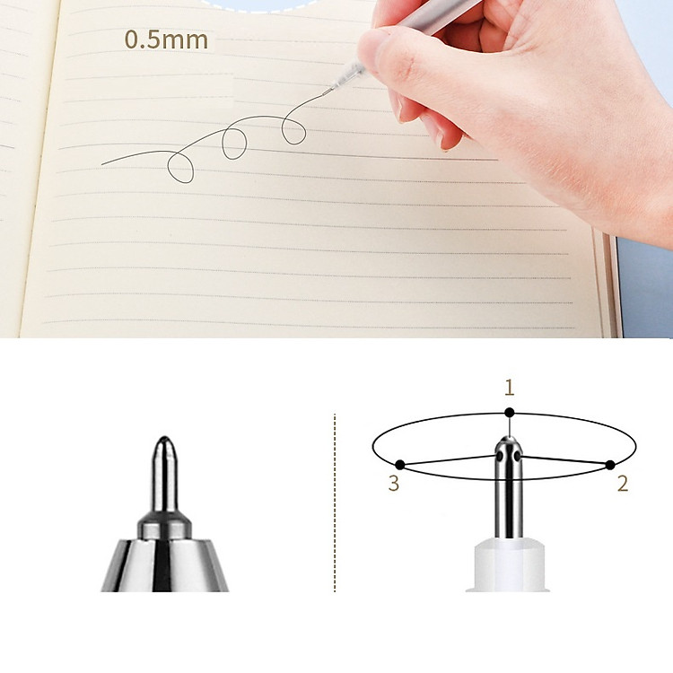 Bút Gel 0.5mm (Mực xanh) - Ảnh 5