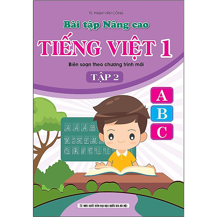 Sách - Bài Tập Nâng Cao Tiếng Việt Lớp 1 - Biên Soạn Theo Chương Trình Mới - Tập 2 - Khang Việt Book