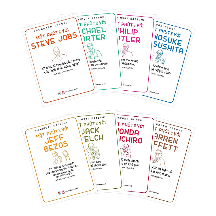 Một Phút Mỗi Ngày Để Hiểu Với: Honda Soichiro, Jeff Bezzos, Steve Jobs, Warren Buffett, Jack Welch, Michael Porter, Philip Kotler, Konosuke Matsushita