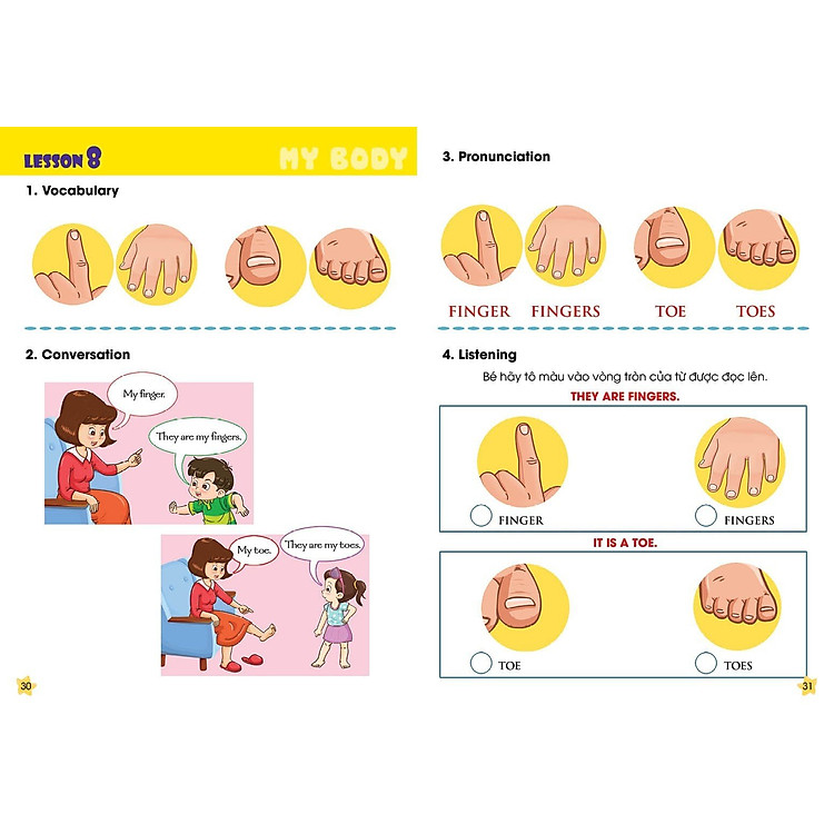 I Can My Body - sách học tiếng Anh cho trẻ mầm non - Ảnh 6