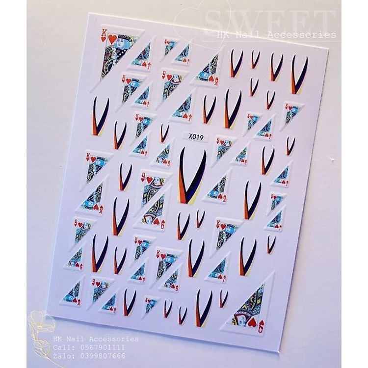 Sticker lá bài Nail