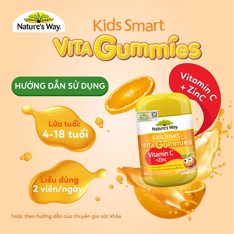 Kẹo Dẻo Kids Smart Vita Gummies Vitamin C Giá tốt - Hình ảnh 2