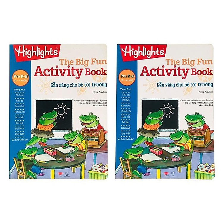 The Big Fun Activity Book Pre K-A và Pre K-B (Bộ 2 cuốn, 2 – 4 tuổi)