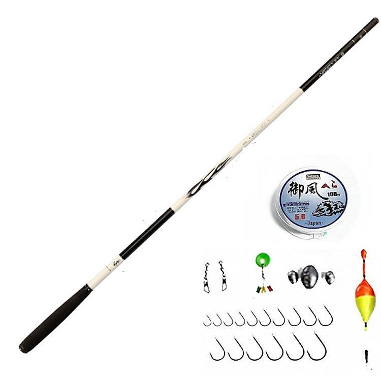 Cần câu cá - Cần câu tay carbon siêu cứng - Tặng kèm nhiều phụ kiện DCH02