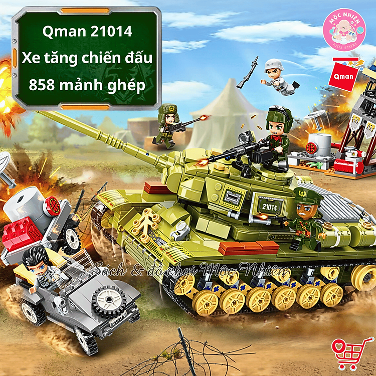 Mua Đồ chơi lắp ráp Qman 21014 - Xe tăng Chính hãng Tiết kiệm - Hình ảnh 4