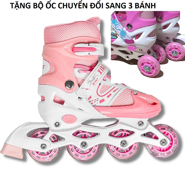 Giày trượt patin đỏ L + quà tặng Chính hãng Ưu đãi - Hình ảnh 2