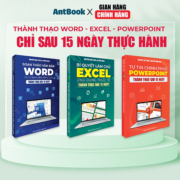Word – Excel – Powerpoint: Bộ 3 Cuốn Tin Học Văn Phòng Từ Cơ Bản Đến Nâng Cao