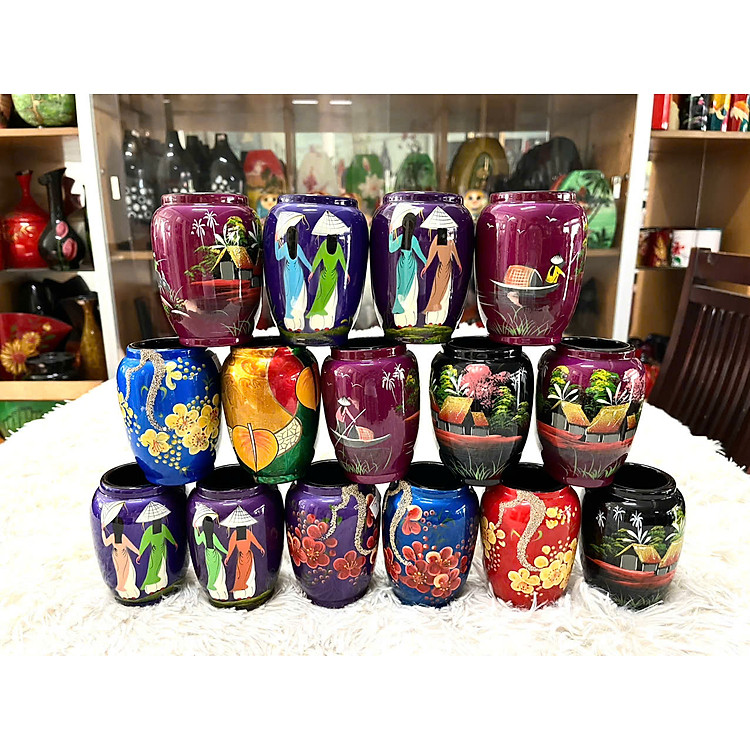 Hủ Cắm Viết Thanh Bình Lê 10×7 cm