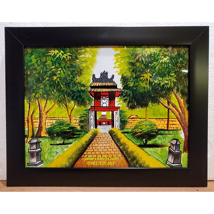 TRANH SƠN MÀI KHẢM TRAI, ỐC- PHONG CẢNH HÀ NỘI