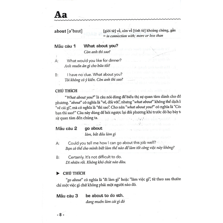 Từ Điển Mẫu Câu Đàm Thoại Tiếng Anh Phổ Biến: Từ A Đến Z - Ảnh 4