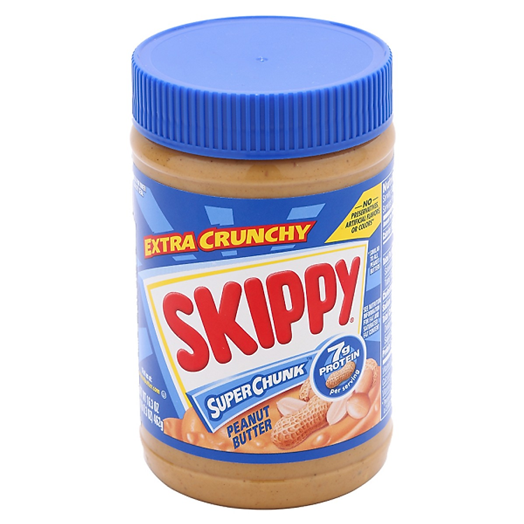 Bơ lạc (đậu phộng) Skippy Peanut Butter Chunky 462g