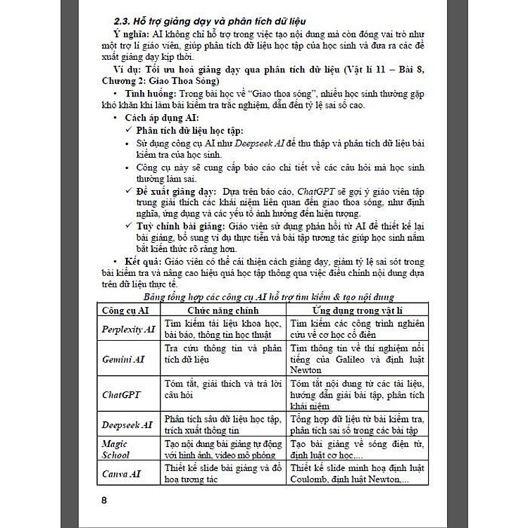 Ứng dụng trí tuệ nhân tạo AI trong dạy và học môn Vật lí (Dành cho giáo viên và học sinh) - Ảnh 5