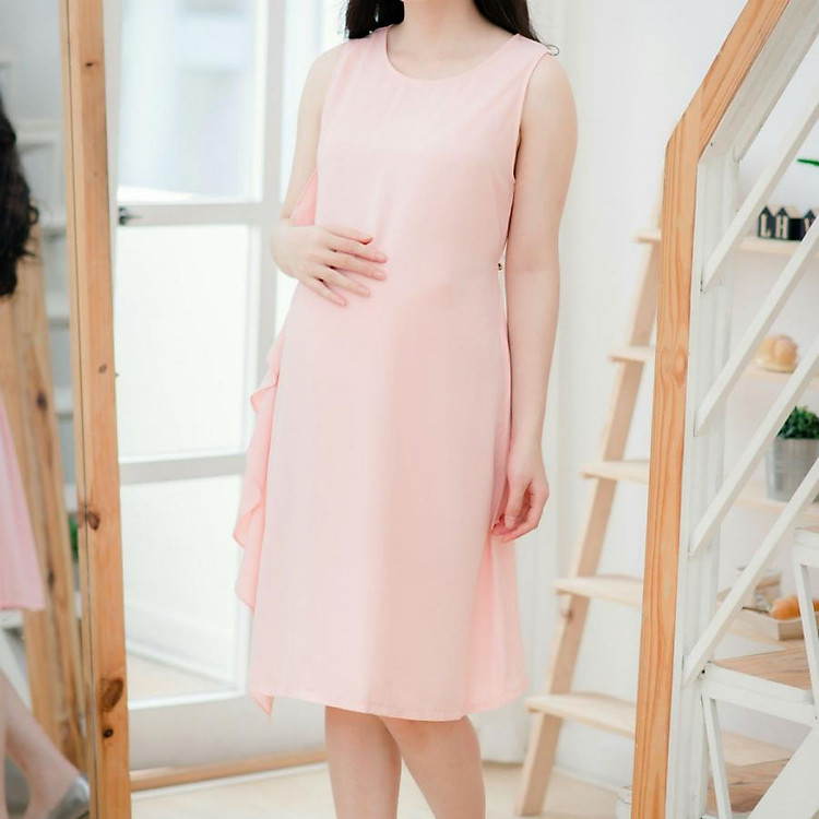 Đầm bầu suông sườn bèo Emum