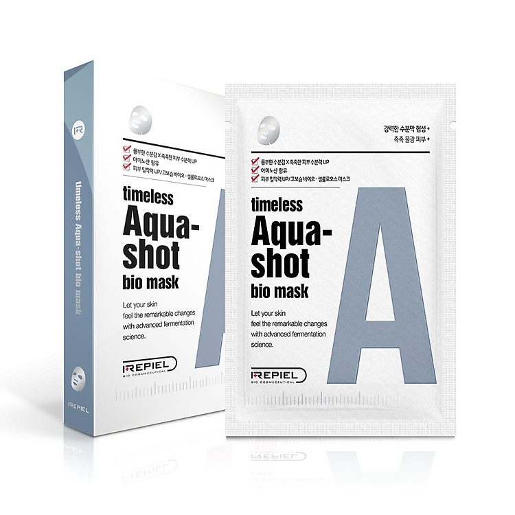 Combo 10 Miếng Mặt Nạ Sinh Học Cellulose Cao Cấp Repiel Dưỡng Ẩm Sâu Cho Da Đến 72h Với Tinh Chất PENTAVITIN Timeless Aqua-shot