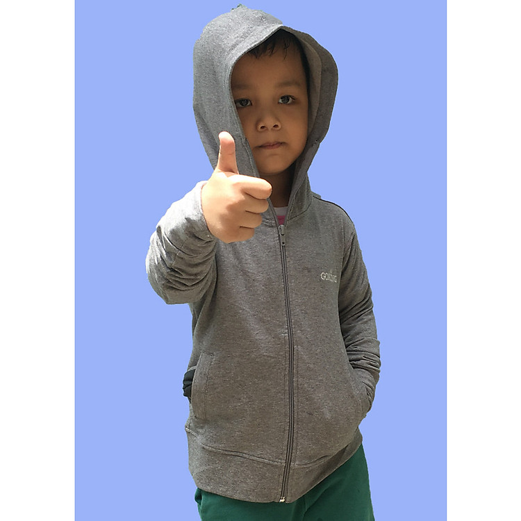 Áo khoác chống nắng GOKING, vải da cá dày 100% cotton thoáng mát, thấm hút mồ hôi, khử mùi, kháng khuẩn, chống tia UV dành cho nam nữ, trẻ em