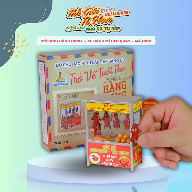 Mua tại Tiki: Mô hình DIY Sài Gòn - Xe bánh mì Chính hãng Giá tốt